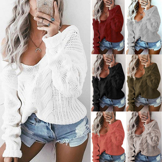 Pull pour femmes en grosse maille avec une structure en crochet aérienne Chic und Stil