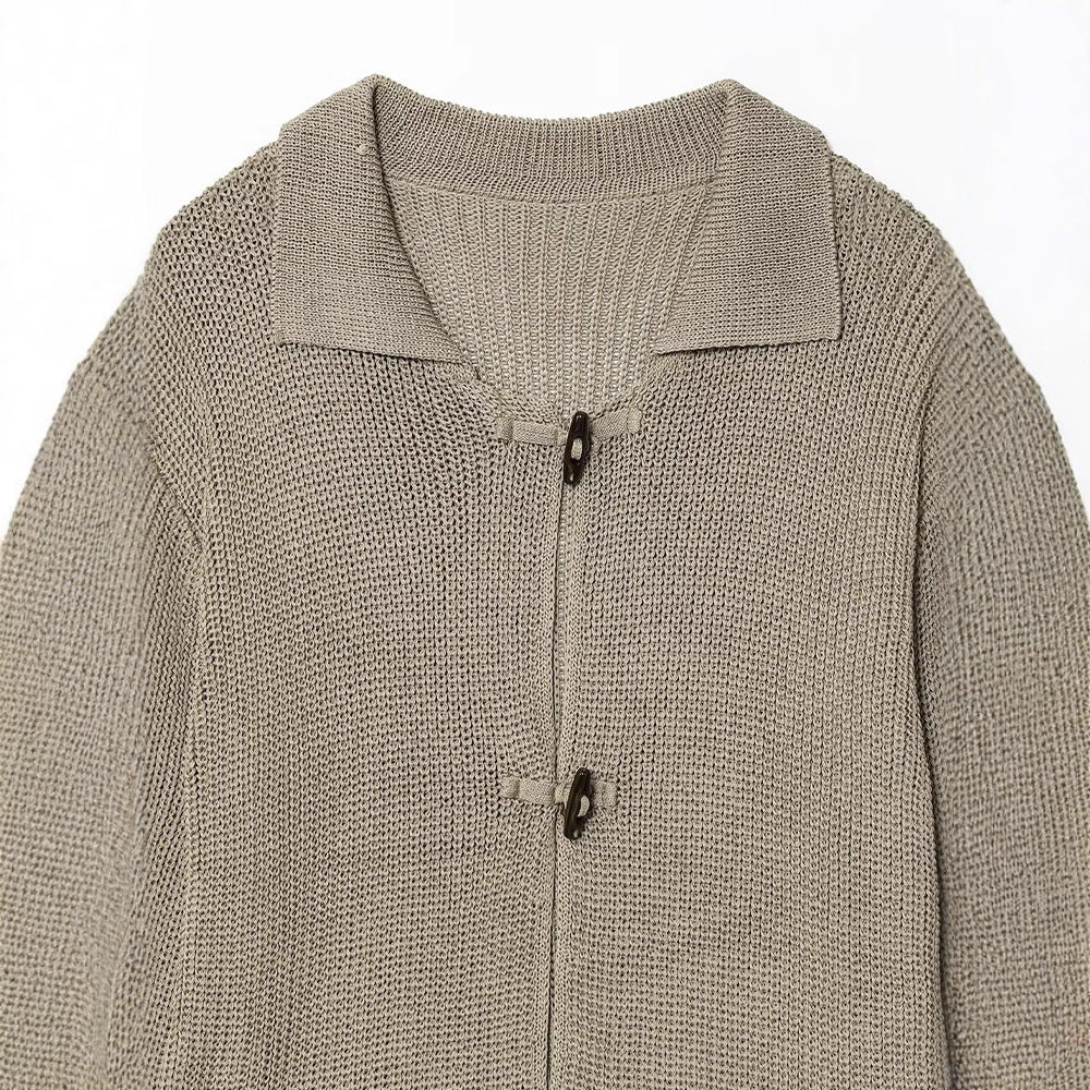 Dame cardigan avec col contrastant et détails de boutons pratiques Chic und Stil