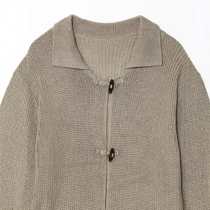 Dame cardigan avec col contrastant et détails de boutons pratiques Chic und Stil
