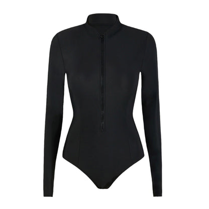Dames combinaison de surf à manches longues avec col haut et fermeture éclair pratique Chic und Stil