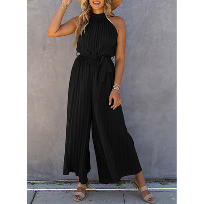 Dames élégant plissé combinaison Chic und Stil