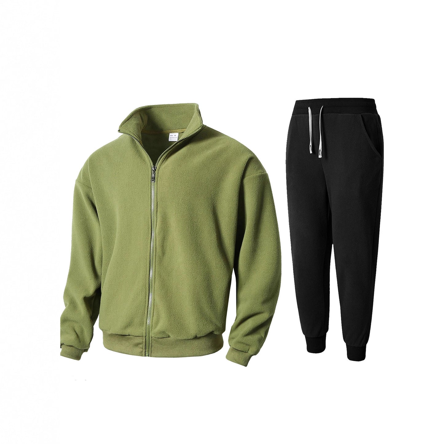 Fleece jacket for men and chic jogging pants set
