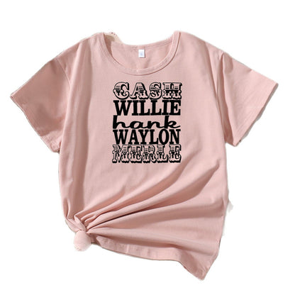 T-shirt graphique vintage pour femmes Chic und Stil