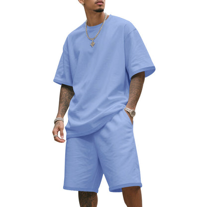 Ensemble de t-shirt d'entraînement décontracté pour hommes et shorts Chic und Stil