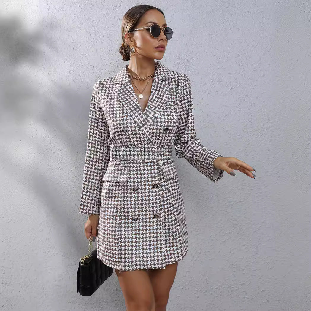 Robe blazer femme avec motif carreaux Chic und Stil