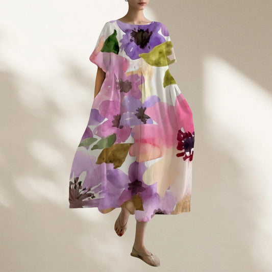 Robe Kaftan Imprimé Floral Chic und Stil pour Femmes