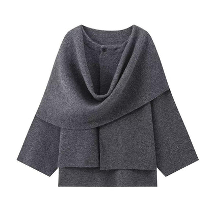 Dames élégante cardigan avec coupe asymétrique et matériau de haute qualité Chic und Stil