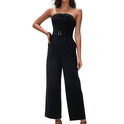 Dames Élégant Combinaison Sans Bretelles Chic und Stil