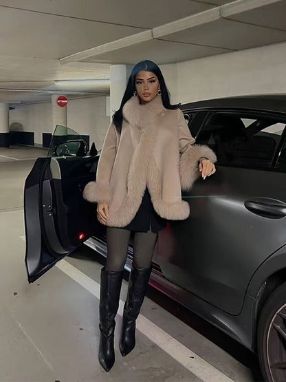 Ladies luxurious fur jacket with soft inner lining and elegant details Chic and Style