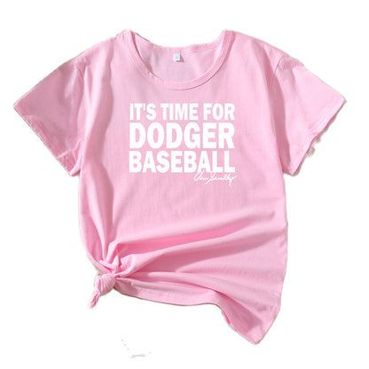 T-shirt graphique de sport décontracté pour femmes Chic und Stil