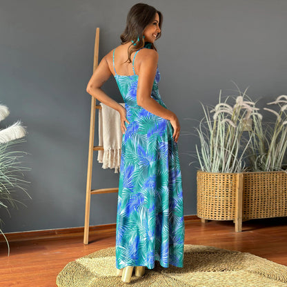Robe Maxi Tropical Chic und Stil pour Femme