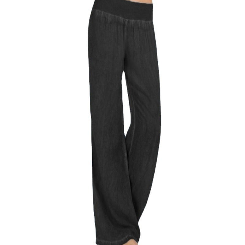 Wide palazzo pants for women with comfortable waist Chic and Style