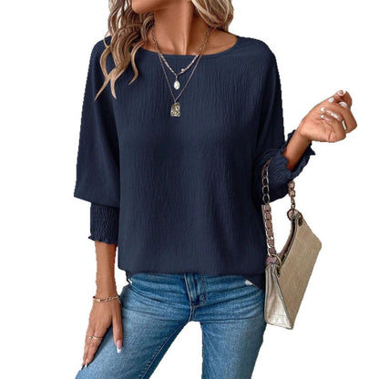 Chemisier oversize pour femmes avec coupe décontractée et manches élastiques Chic und Stil
