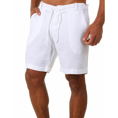 Shorts en lin décontractés pour hommes avec taille ajustable et poches pratiques Chic und Stil