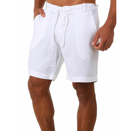 Shorts en lin décontractés pour hommes avec taille ajustable et poches pratiques Chic und Stil