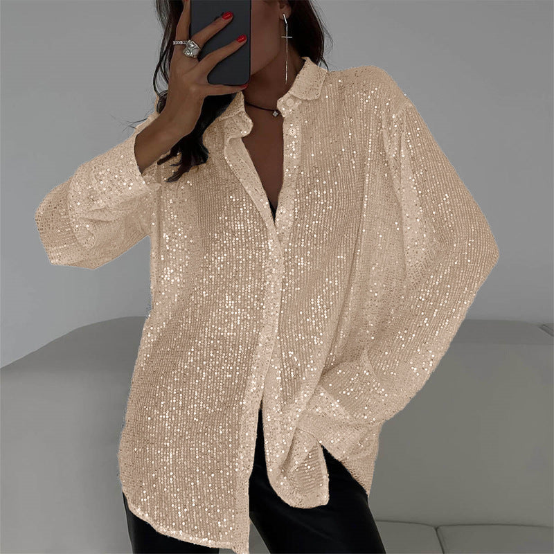 Women glittering blouse glamorous Chic and Style