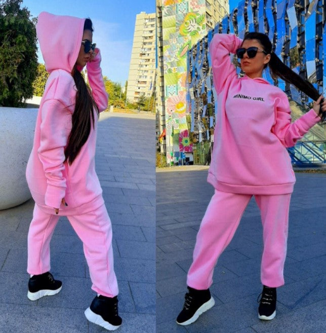 Women's oversized hoodie and jogger pants set Chic and Style
