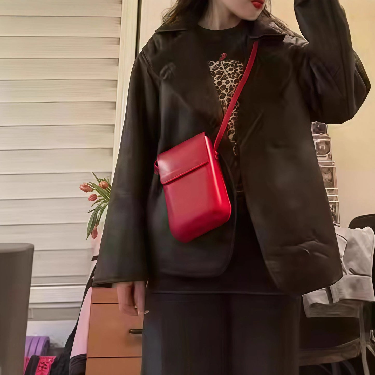 Dames élégante veste oversized avec doublure douce et structure raffinée Chic und Stil