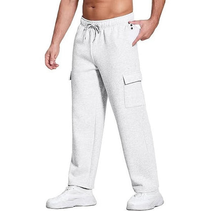 Comfortable cargo pants for men with elastic waistband and side pockets Chic and Style