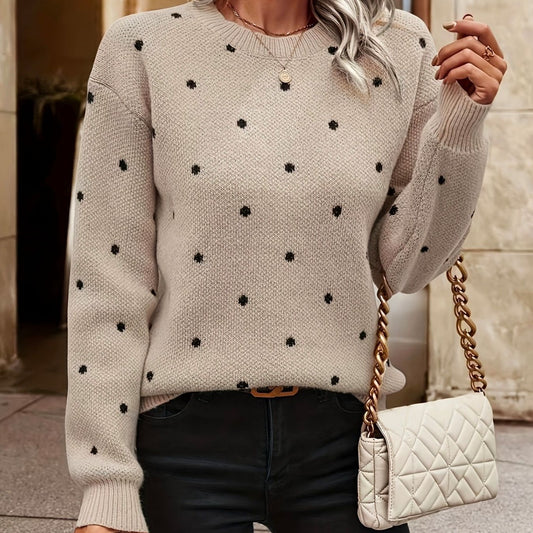 Pull femme avec design de points texturé Chic und Stil
