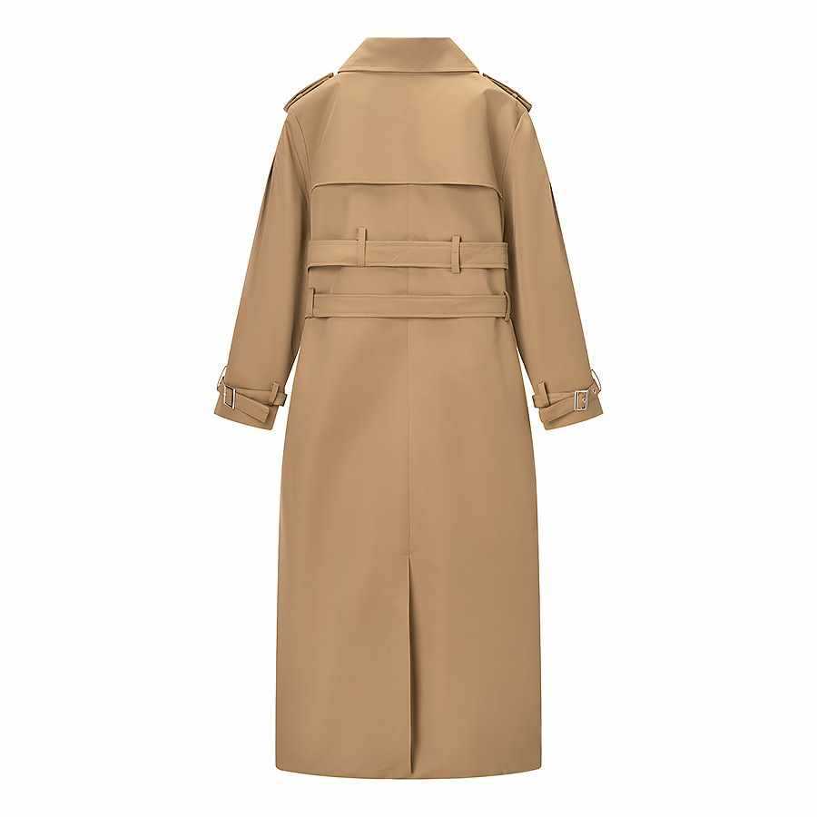 Dames élégant trench-coat avec ceinture ajustable et détails de boutons Chic und Stil