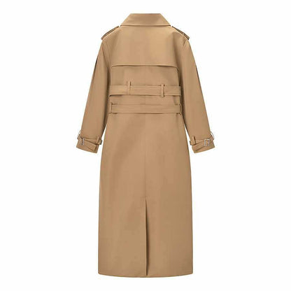 Dames élégant trench-coat avec ceinture ajustable et détails de boutons Chic und Stil