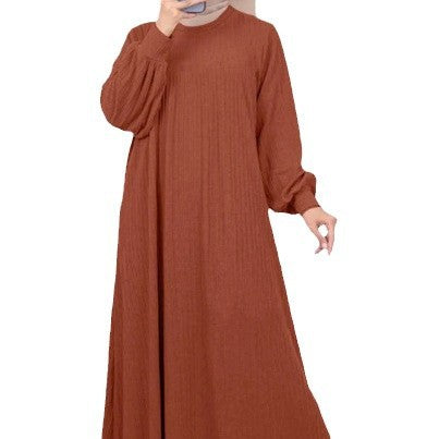 Robe maxi pour femmes avec un élégant motif à côtes et une coupe décontractée Chic und Stil