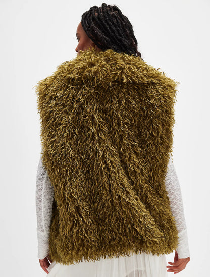 Dames gilet en fourrure Chic und Stil