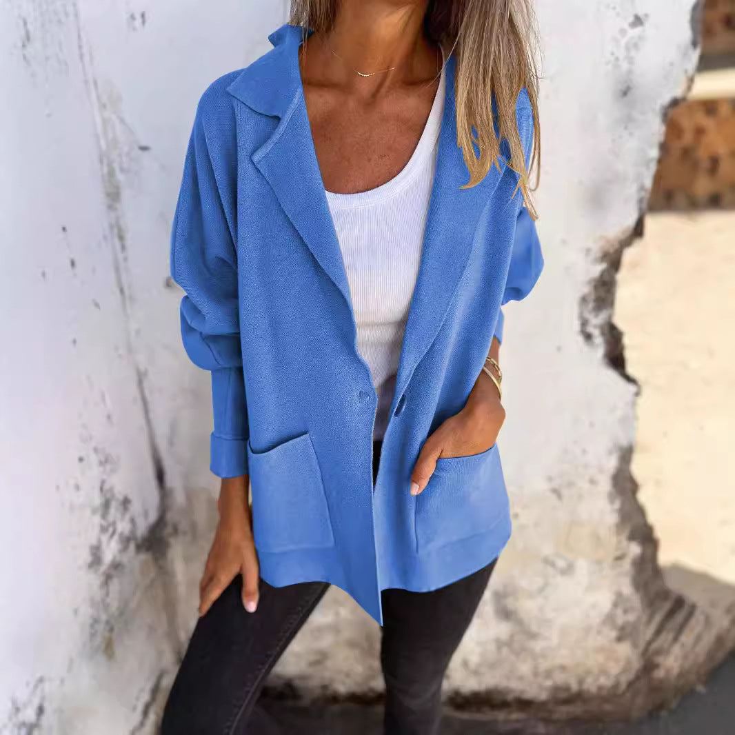 Blazer oversize à coupe décontractée pour femme Chic und Stil