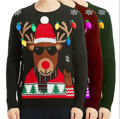 Pull de Noël pour femmes avec design de renne festif et coupe décontractée Chic und Stil