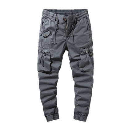 Men's cargo pants with practical side pockets and elastic waistband Chic and Style