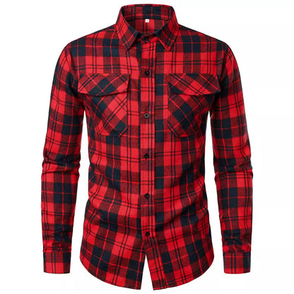 Chemise en flanelle à carreaux pour hommes Chic und Stil