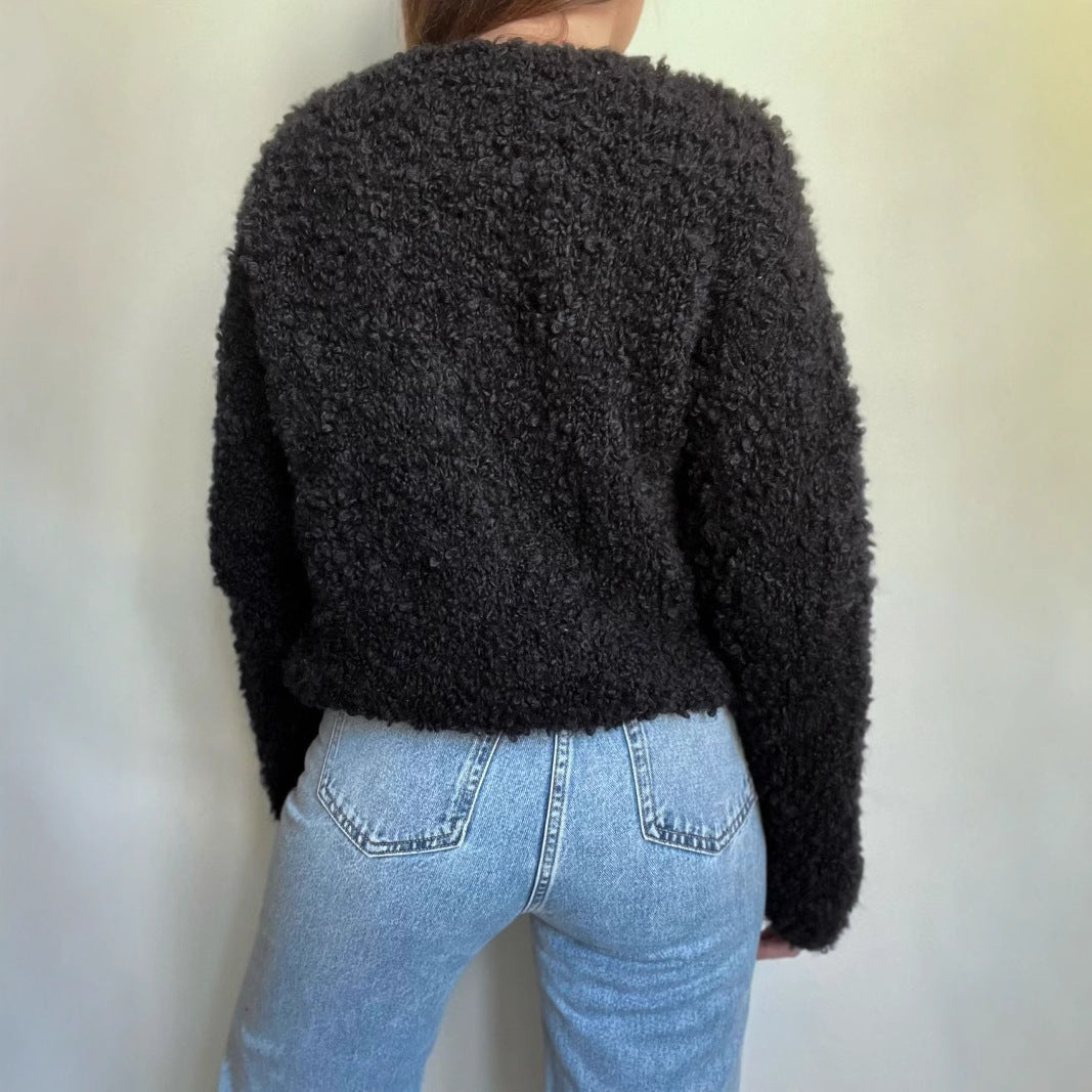 Dames cardigan douillet avec design à boutons Chic und Stil