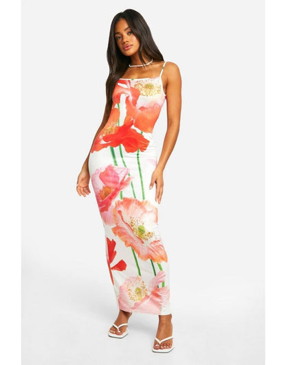 Robe maxi fleur A-line Chic und Stil pour femmes