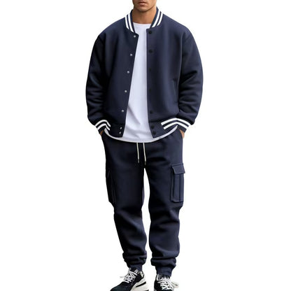 Chic and Stil men's sweater and jogger pants set, comfortable and stylish.