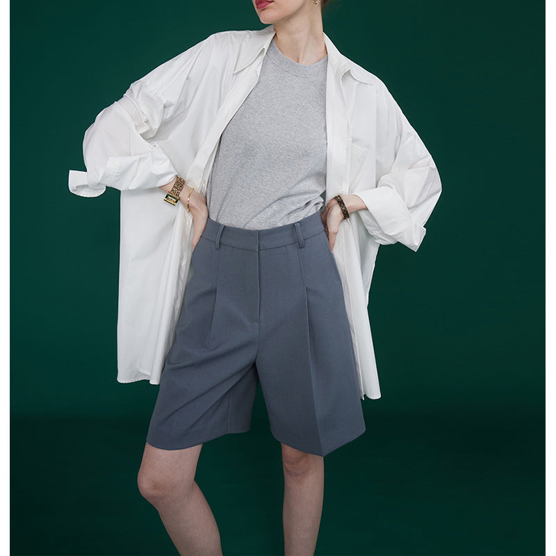 Chemise surdimensionnée à bouton pour femmes Chic und Stil