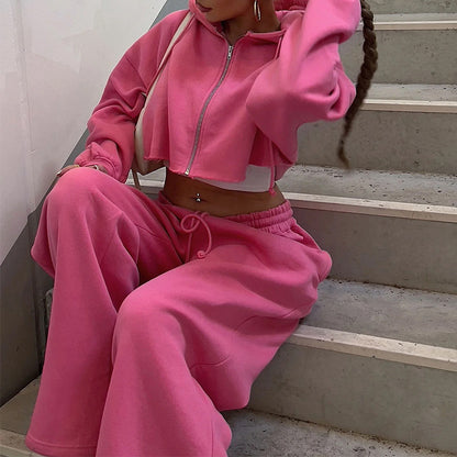 Dames Ensemble en polaire confortable avec coupe ample Chic und Stil