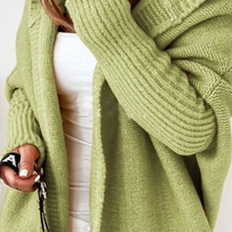Dames Pull en tricot décontracté avec devant ouvert et fine texture Chic und Stil