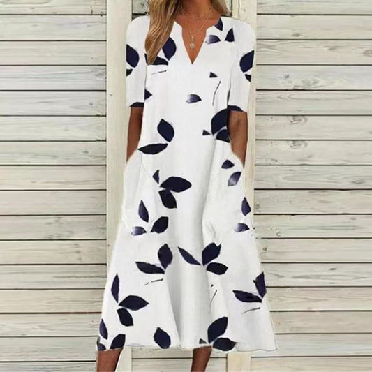 Robe maxi femme avec design floral Chic und Stil