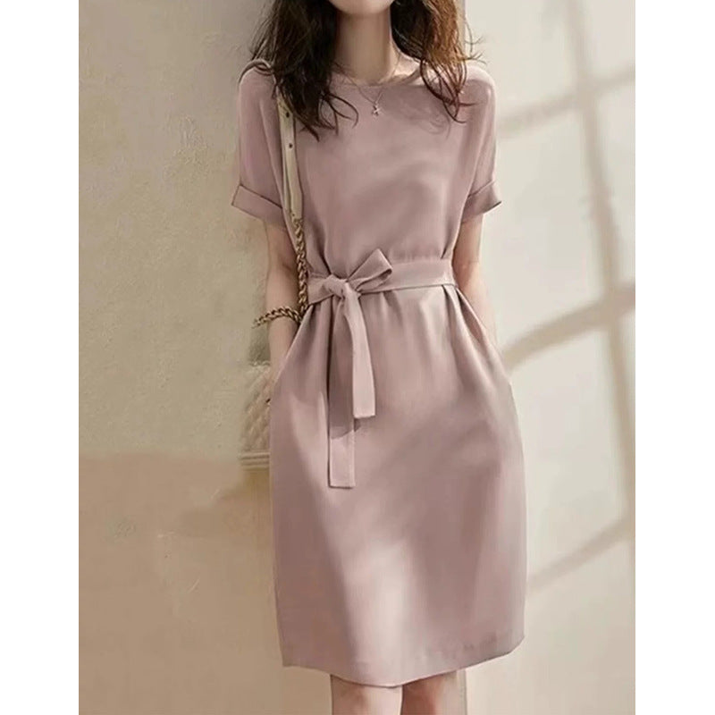 Robe A-Line Élégante pour Femme avec Ceinture Chic und Stil