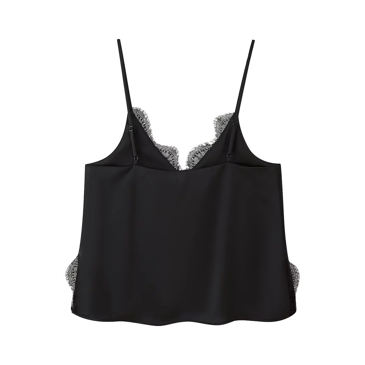 Woman Elegant midi skirt with delicate lace Chic and Style