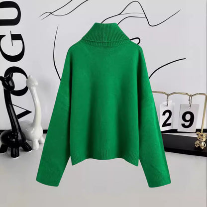 Pull en col roulé confortable pour femmes en laine de haute qualité Chic und Stil