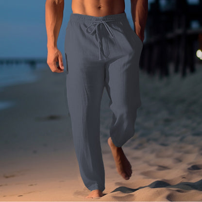 Breathable beach pants for men with adjustable belt Chic and Style