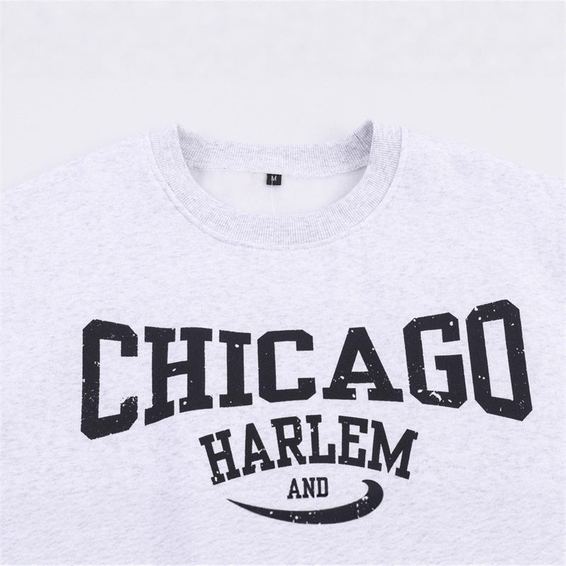 Pull décontracté pour femmes avec impression graphique ludique et coupe relaxe Chic und Stil
