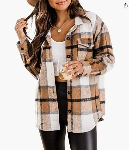 Dames Chemise en flanelle à carreaux Chic und Stil