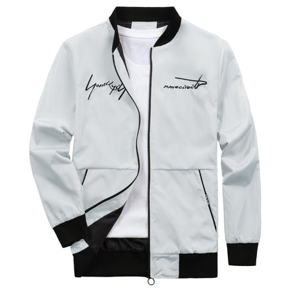 Veste bomber tendance pour hommes avec des poignets élastiques et des poches zippées pratiques Chic und Stil