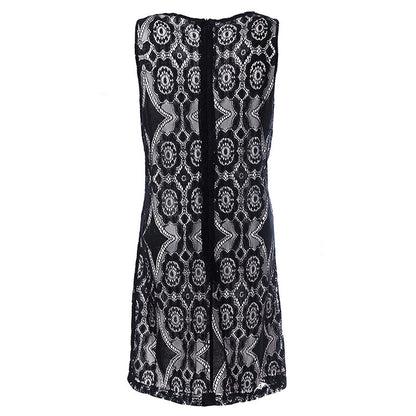 Robe en dentelle pour femmes avec motifs floraux et décolleté en forme de clé Chic und Stil
