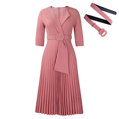 Robe de soirée plissée pour femmes avec design cintré Chic und Stil