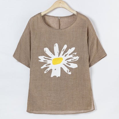 Dames Casual Graphique T-Shirt Chic und Stil