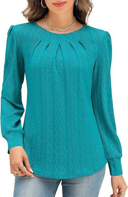 Dames Blouse stylée avec drapé décoratif Chic und Stil